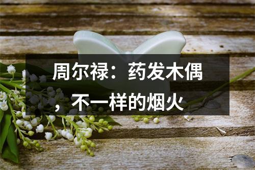 周尔禄：药发木偶，不一样的烟火