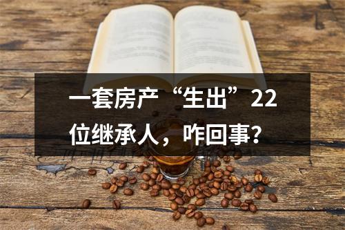 一套房产“生出”22位继承人，咋回事？