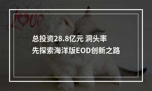 总投资28.8亿元 洞头率先探索海洋版EOD创新之路