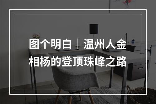 图个明白｜温州人金相杨的登顶珠峰之路