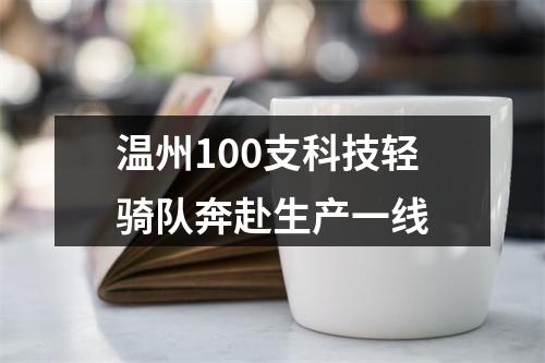 温州100支科技轻骑队奔赴生产一线