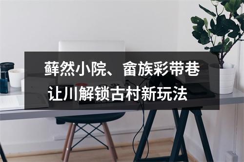 藓然小院、畲族彩带巷 让川解锁古村新玩法