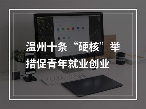 温州十条“硬核”举措促青年就业创业