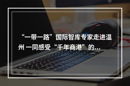 “一带一路”国际智库专家走进温州 一同感受“千年商港”的底蕴和活力