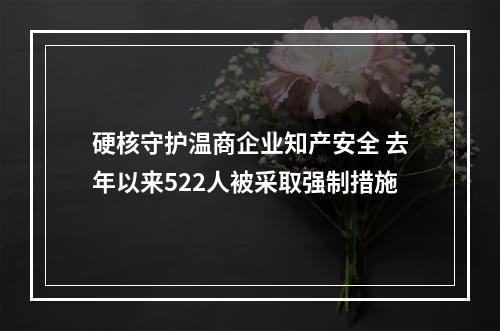 硬核守护温商企业知产安全 去年以来522人被采取强制措施