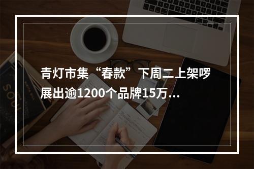 青灯市集“春款”下周二上架啰 展出逾1200个品牌15万余件作品