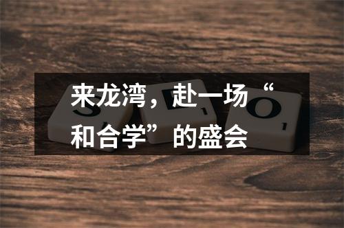来龙湾，赴一场“和合学”的盛会