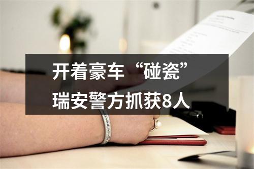 开着豪车“碰瓷” 瑞安警方抓获8人