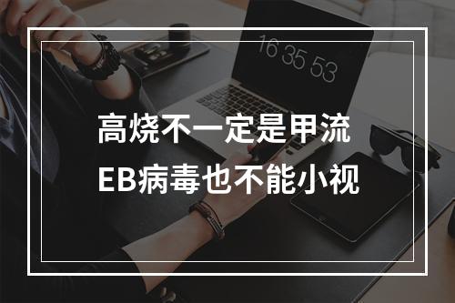 高烧不一定是甲流 EB病毒也不能小视