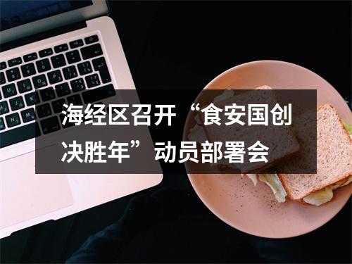 海经区召开“食安国创决胜年”动员部署会