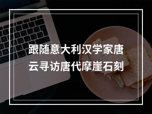 跟随意大利汉学家唐云寻访唐代摩崖石刻