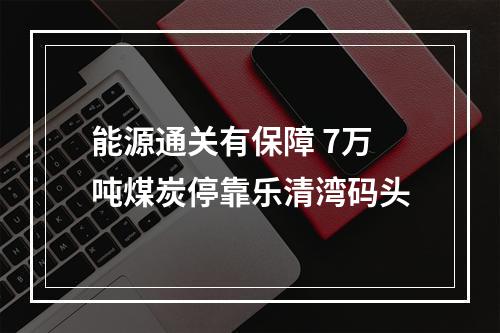 能源通关有保障 7万吨煤炭停靠乐清湾码头