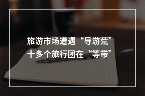 旅游市场遭遇“导游荒” 十多个旅行团在“等带”