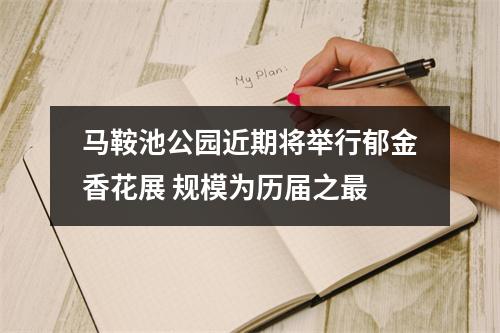 马鞍池公园近期将举行郁金香花展 规模为历届之最