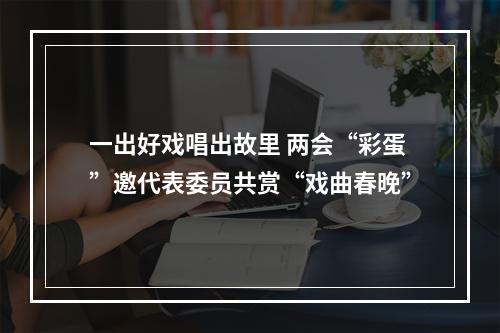 一出好戏唱出故里 两会“彩蛋”邀代表委员共赏“戏曲春晚”