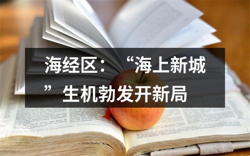 海经区：“海上新城”生机勃发开新局