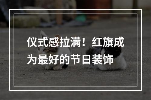 仪式感拉满！红旗成为最好的节日装饰