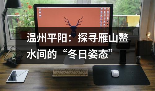 温州平阳：探寻雁山鳌水间的“冬日姿态”