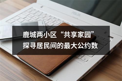 鹿城两小区“共享家园” 探寻居民间的最大公约数