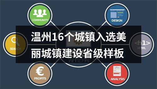 温州16个城镇入选美丽城镇建设省级样板