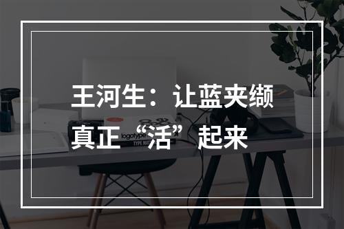 王河生：让蓝夹缬真正“活”起来