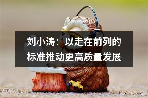 刘小涛：以走在前列的标准推动更高质量发展