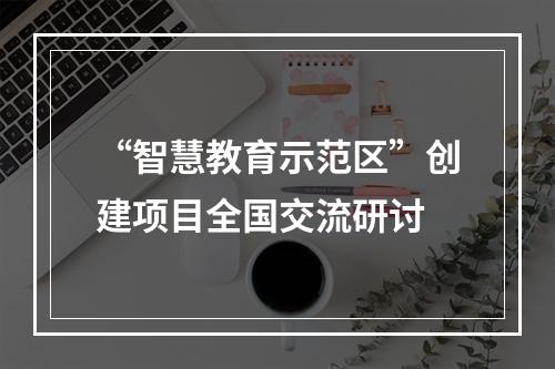 “智慧教育示范区”创建项目全国交流研讨