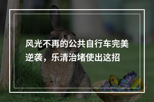 风光不再的公共自行车完美逆袭，乐清治堵使出这招
