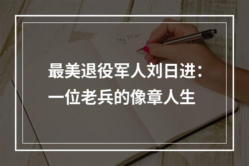 最美退役军人刘日进：一位老兵的像章人生