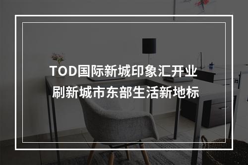 TOD国际新城印象汇开业 刷新城市东部生活新地标