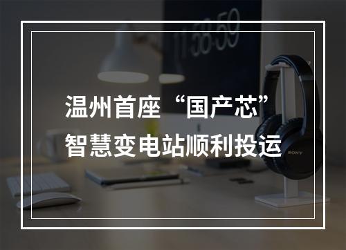 温州首座“国产芯”智慧变电站顺利投运