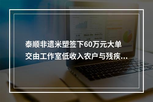 泰顺非遗米塑签下60万元大单 交由工作室低收入农户与残疾人制作