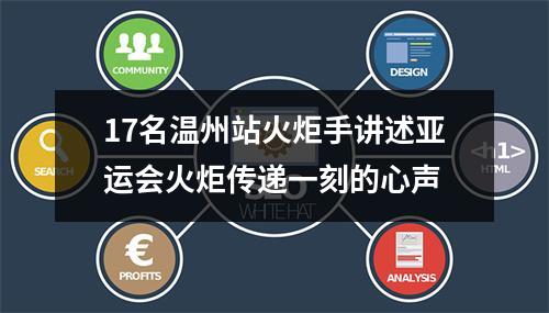 17名温州站火炬手讲述亚运会火炬传递一刻的心声