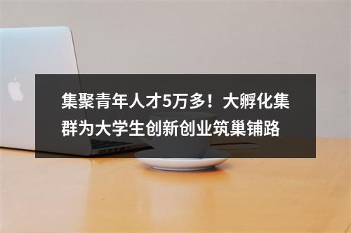 集聚青年人才5万多！大孵化集群为大学生创新创业筑巢铺路