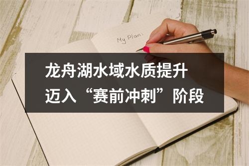 龙舟湖水域水质提升 迈入“赛前冲刺”阶段