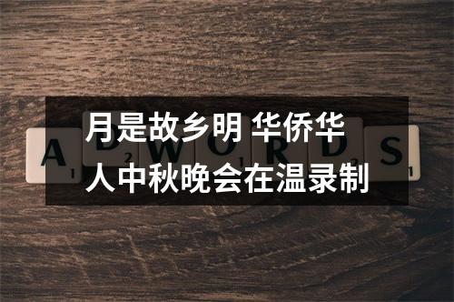 月是故乡明 华侨华人中秋晚会在温录制