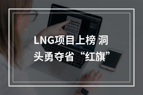 LNG项目上榜 洞头勇夺省“红旗”