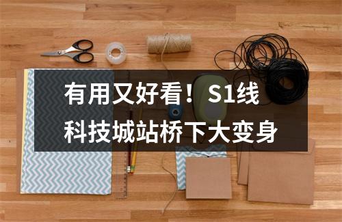 有用又好看！S1线科技城站桥下大变身