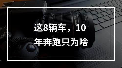 这8辆车，10年奔跑只为啥