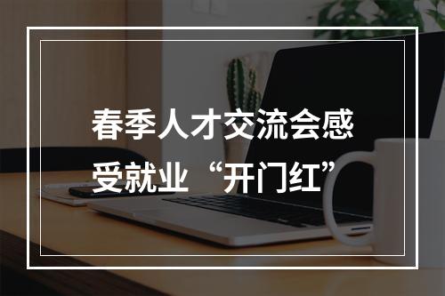 春季人才交流会感受就业“开门红”