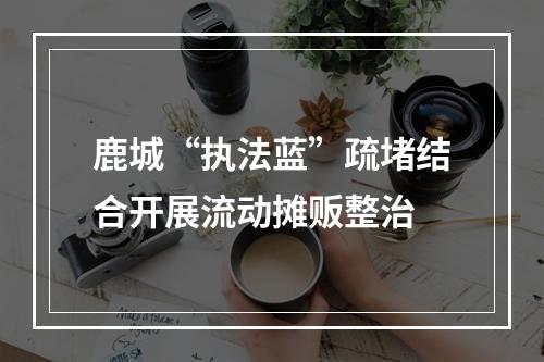 鹿城“执法蓝”疏堵结合开展流动摊贩整治