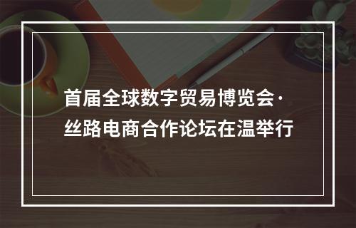 首届全球数字贸易博览会·丝路电商合作论坛在温举行