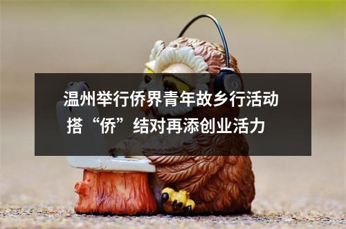 温州举行侨界青年故乡行活动  搭“侨”结对再添创业活力