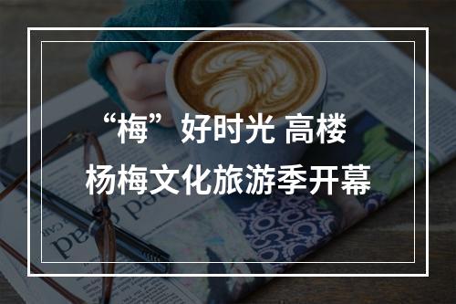 “梅”好时光 高楼杨梅文化旅游季开幕