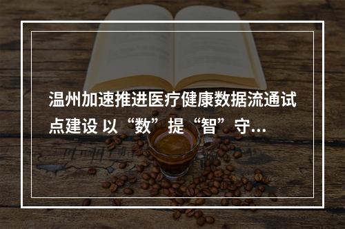 温州加速推进医疗健康数据流通试点建设 以“数”提“智”守护全民大健康