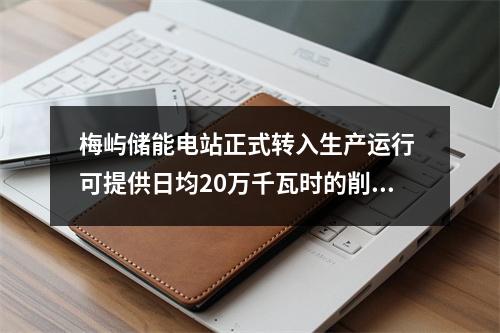梅屿储能电站正式转入生产运行 可提供日均20万千瓦时的削峰填谷服务