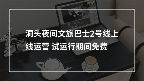 洞头夜间文旅巴士2号线上线运营 试运行期间免费