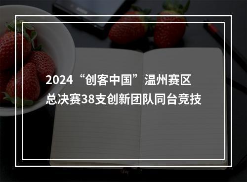 2024“创客中国”温州赛区总决赛38支创新团队同台竞技