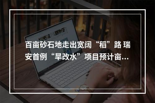 百亩砂石地走出宽阔“稻”路 瑞安首例“旱改水”项目预计亩产800斤