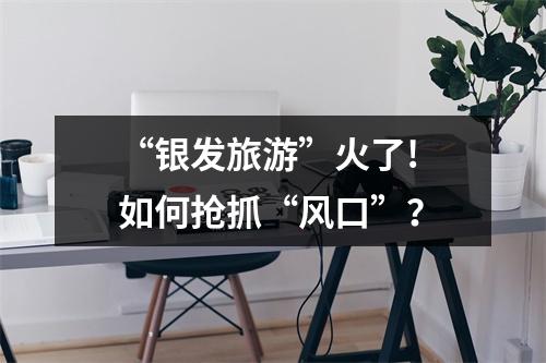 “银发旅游”火了! 如何抢抓“风口”？